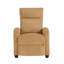 Fauteuil inclinable jaune moderne en velours côtelé doux - Structure en bois massif, meubles de salon-804389752
