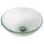 Frosted Glass Circular Vessel Bathroom Sink-10357190