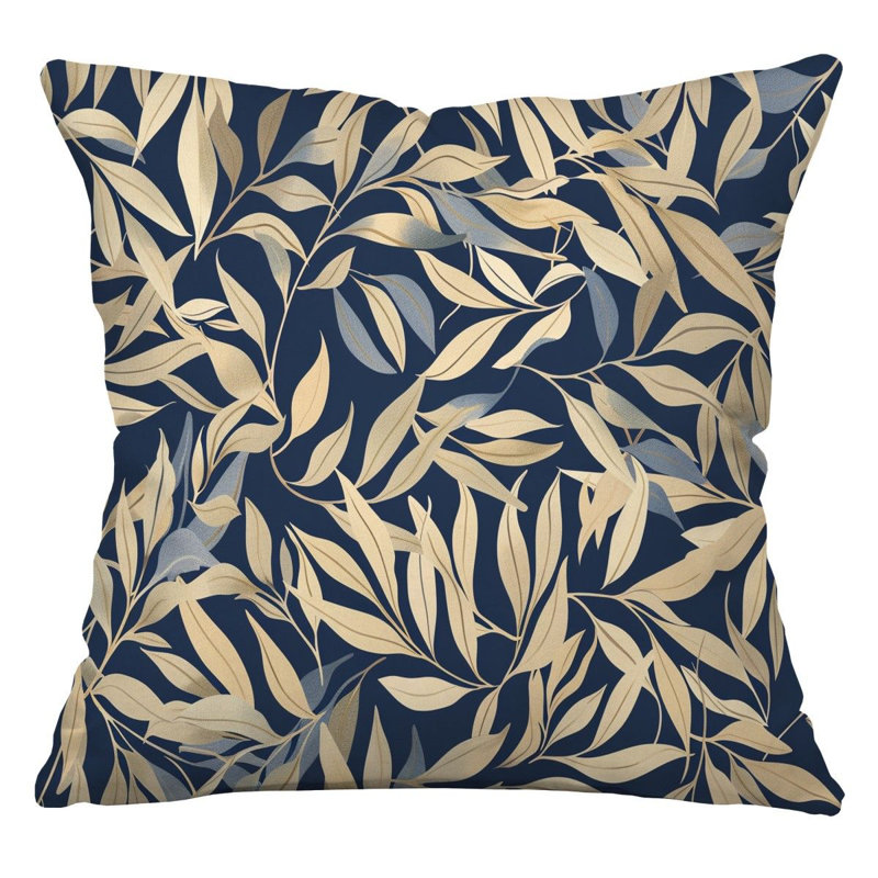 Coussin Botanical, H 14 po x l 14 po