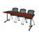 Kobe T-Base Training Seminar Table, 2 Cadence Nesting Chairs