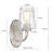 Saratoga 12" H 1-Light Steel Armed Vanity Sconce with Glass Shade-1842445839