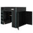 Full Size Wood Loft Bed With Desk,Wardrobe And RGB LED Light-1674237957
