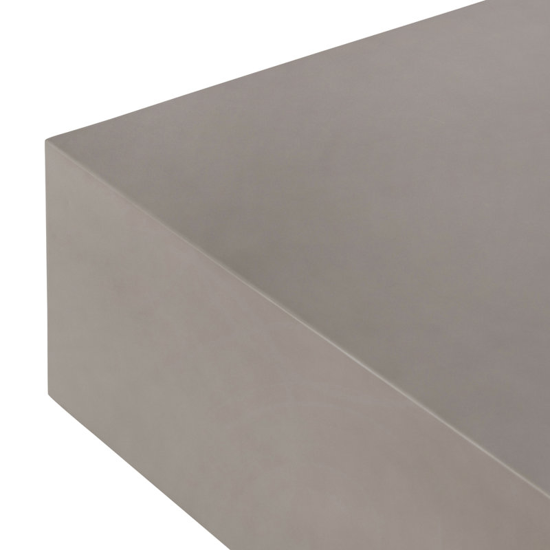 Otero Outdoor Coffee Table, Natural Concrete