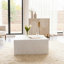 Table basse moderne carrée avec combinaison colorée, aucun assemblage requis, salons élégants