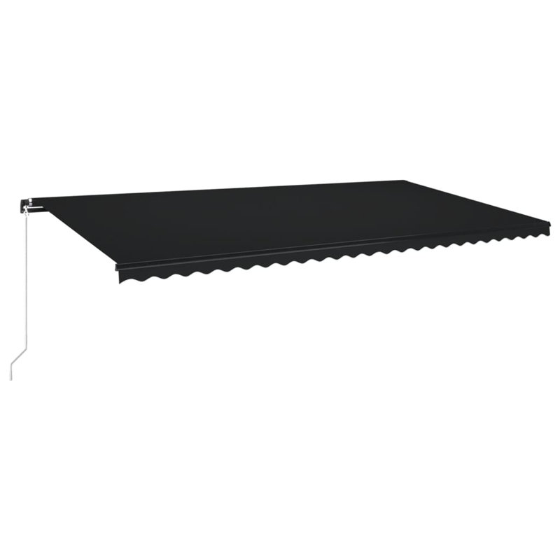 Nalle Manual Retractable Window Awning, Anthracite