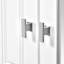 Modern Bathroom Wall Mounted Cabinet With 4 Shelves And Mirror, Adjustable White Colour