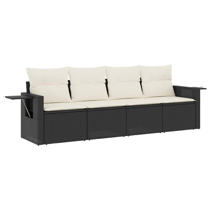 Ensemble de canapé de jardin Vidaxl - noir