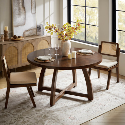 Allijah 54" Solid Wood Round Dining Table