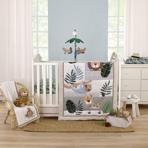 Green Baby Bedding The Peanutshell Woodland Camo Green Crib