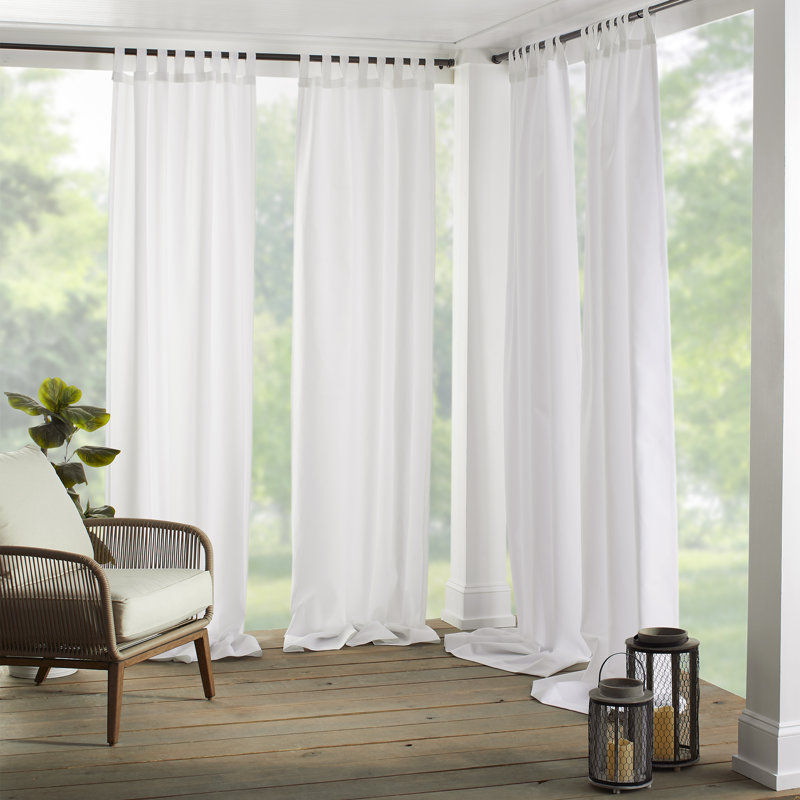 Rideau simple obscurcissant Jarret, Blanc brillant, l 52 po x L 108 po