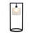 Metal Table Lamp With Glass Drum Shade