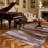 Modern Abstract Washable Rugs Indoor, Brown Soft Low Pile Area Rug For Living Room, Non Slip Decorative Rug for Bedroom, Performance Rug for Home Decor, Ideal For High Traffic Areas-1150648609