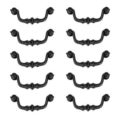 Drawer Wrought Iron Bail 4 1/8" Center to Center Drop Handle