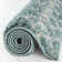 Moroccan Shaggy Collection Rugs Tangier Design in Duck Egg Blue/Ivory