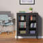 Armoire de rangement en métal avec portes et tablettes en filet-864837619-864837628