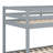 Wood Twin Over Twin Low Bunk Bed With Ladder-1014742010