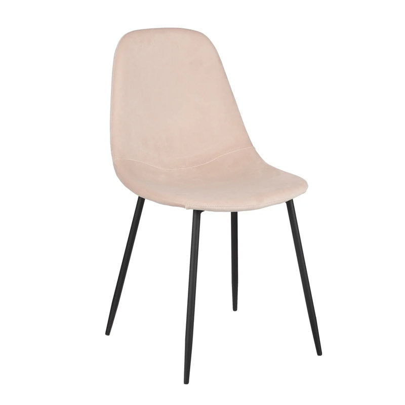 Fonda 42cm H Polyester Upholstered Side Chair, White