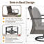 Ensemble de chaises de patio pivotantes avec coussins Shaylor