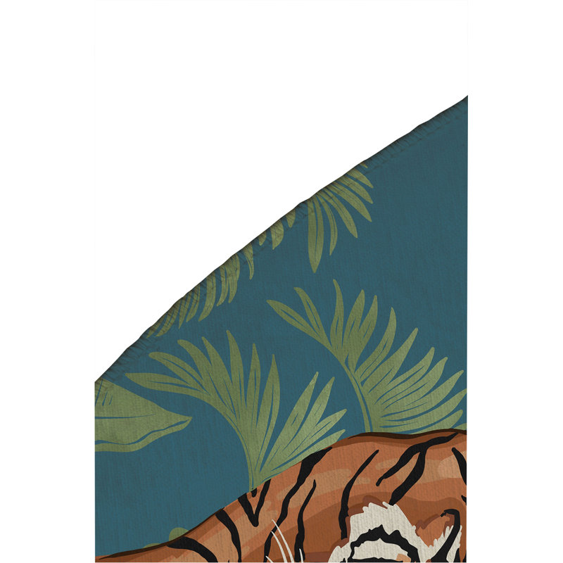 Tapis extérieur Rumble In the Jungle, Rond 5 pi