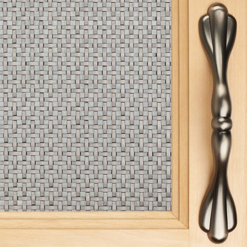 Grille simple tissée Kent 18 po RE25 de Kent Design, Étain antique, H 18 po x L 18 po x l 48 po