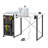 47.75'' x 23.5'' Foldable Sewing Table with Sewing Machine Platform and Wheels-87828943-87828944