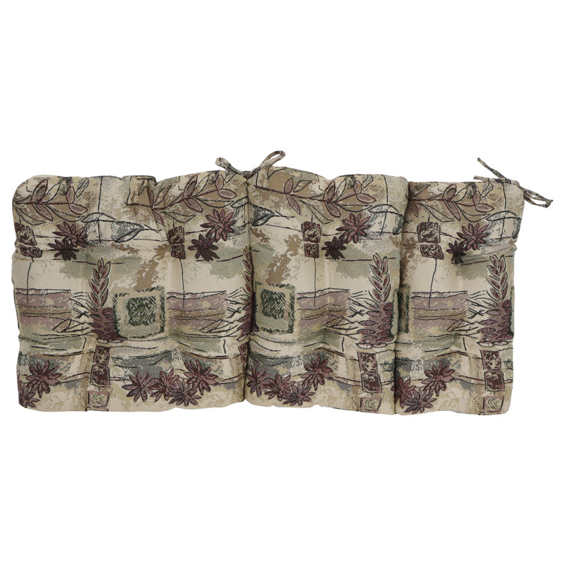 Tapestry Tufted Seat/Back Chair Cushion