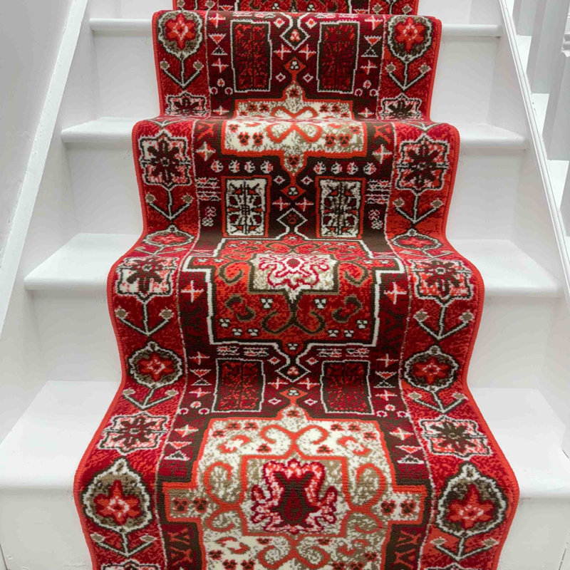 Stair Runner Abstract Area Rug, Stair Runner 60 x 690 cm