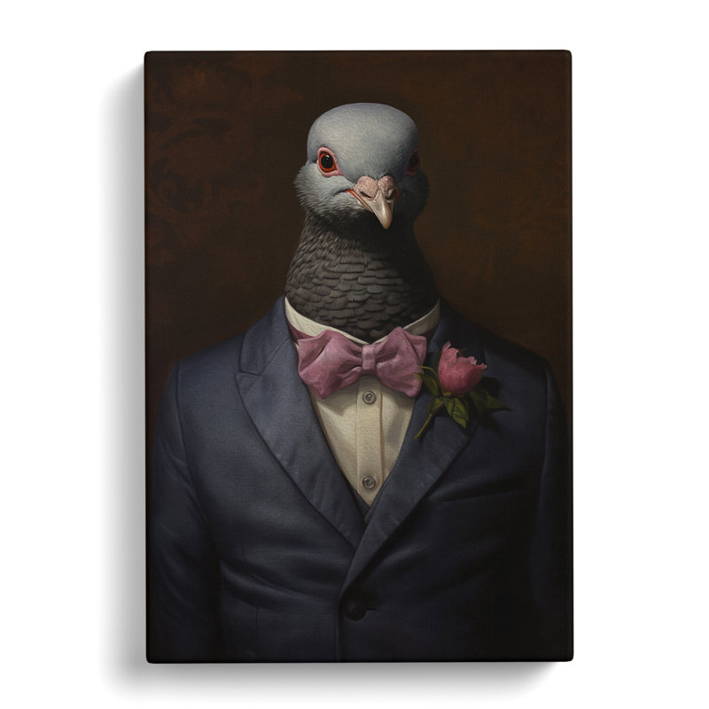 Pigeon Conceptual - Single Picture Frame Print, 76cm H x 50cm W x 3cm D