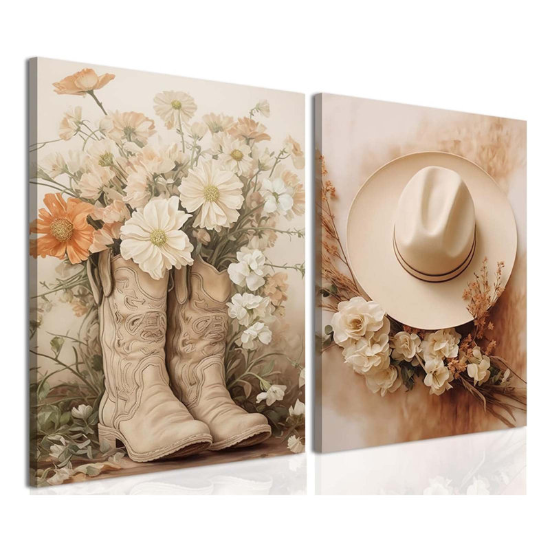 2 Piece Wrapped Canvas Wall Art