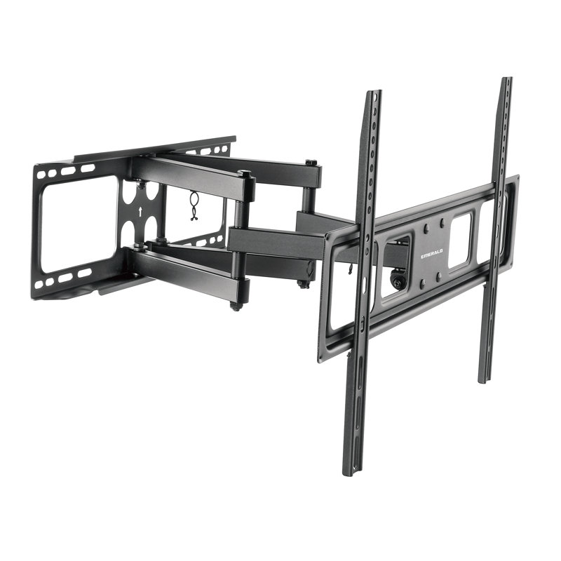 Emerald Full-Motion Wall Mount for 32"-85" TVs, Heavy Duty, Swivel & Tilt, 180 lbs Capacity, Max VESA 600x400