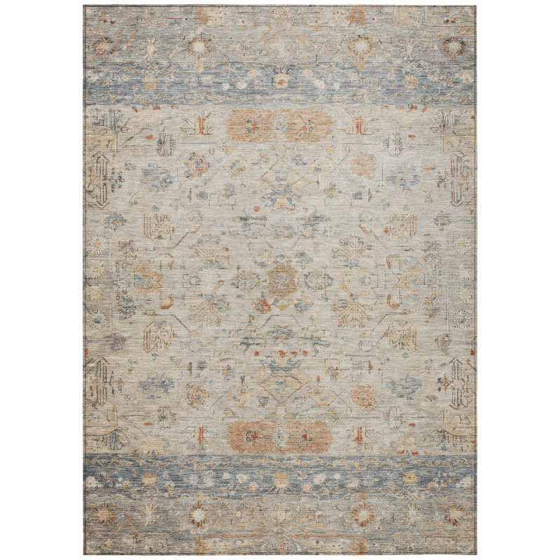 Machine Washable Indoor/Outdoor Bingel ACN2323 Global Rug, Rectangle 2'6" x 3'10"