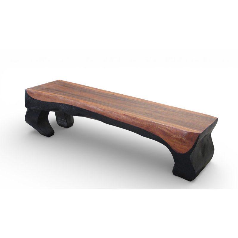 Banc sculpté à la main en ébène