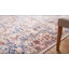 Tapis contemporain ivoire en laine à motif floral délavé à bordure florale-124206434