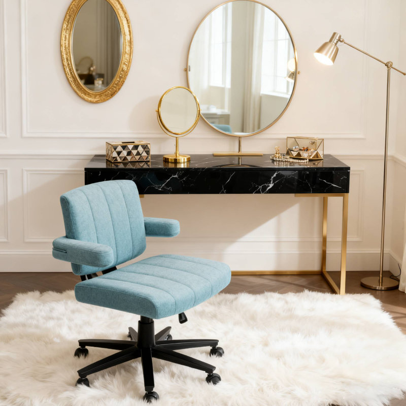 Chaise de bureau pivotante parfaite pour les séances d'étude et les marathons de jeu dans les espaces de travail à domicile