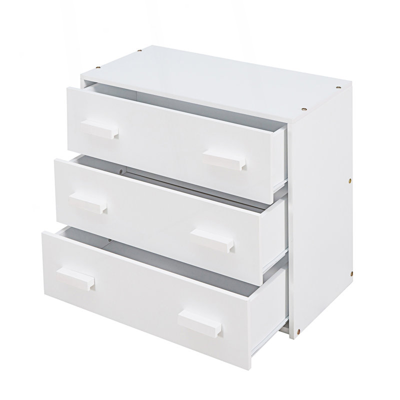 Lit mezzanine simple avec armoire et tablette, Blanc
