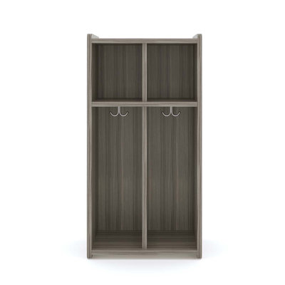 2 Section Toddler Laminate Floor Locker 19" Wide