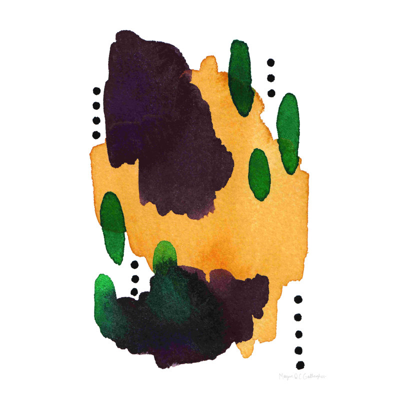 «Abstract Day III» par Megan Gallagher, peinture, H 12 po x l 8 po, Toile tendue