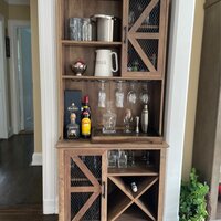 ALV Armoire étagère à vin portes basse - Mobilier épicerie caviste - ALV