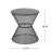 Stylish Hourglass Outdoor Side Table