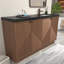 Meuble-lavabo autoportant 59 po Monterey + lavabo droit renforcé en acrylique noir-2017650387-2041122681