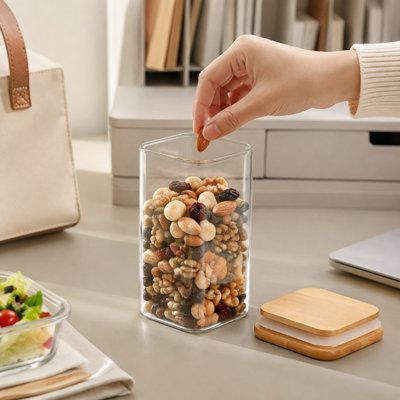 Pot à épices en verre de 9 onces, avec étiquette et stylo, convenant aux tablettes, aux armoires et aux tiroirs (12 pièces)