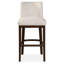 Upholstered Bar Stool with Solid Wood Frame-2010667360