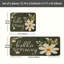 Tapis de cuisine à motif floral Hello Spring, vert et blanc, 2 pièces