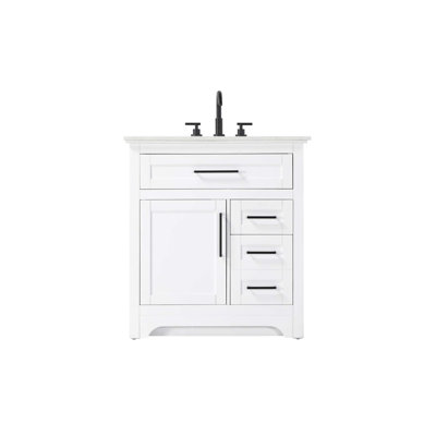 Meuble-lavabo simple 32 po blanc