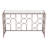 Convale 50'' Glass Top Console Table