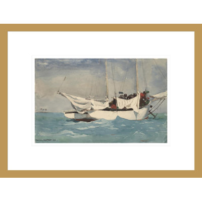 «Key West Hahage Anchor» par Winslow Homer, impression giclée sur cadre