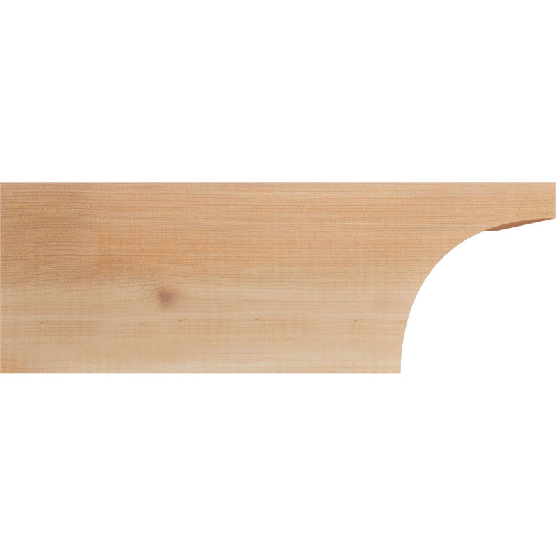 Queue de chevron lisse Huntington, Cèdre rouge, H 6 po x l 16 po x P 3,5 po