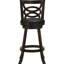 Tabourets de bar pivotants Cappuccino (2) - Finition, coussin de siège noir, élégant et repas 2 avec siège design, séduisant - coloré pour la zone