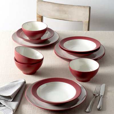 Noritake Colorwave 12-Piece Coupe Dinnerware Set, Service for 4
