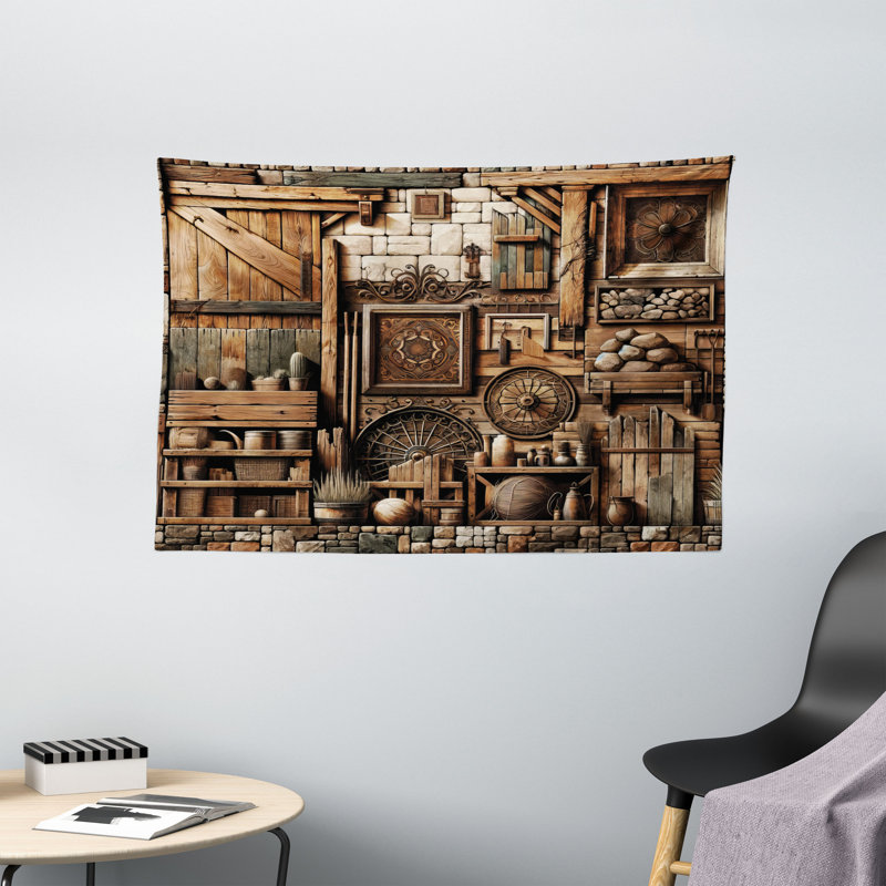 Fabric Tapestry, 40" H x 60" W